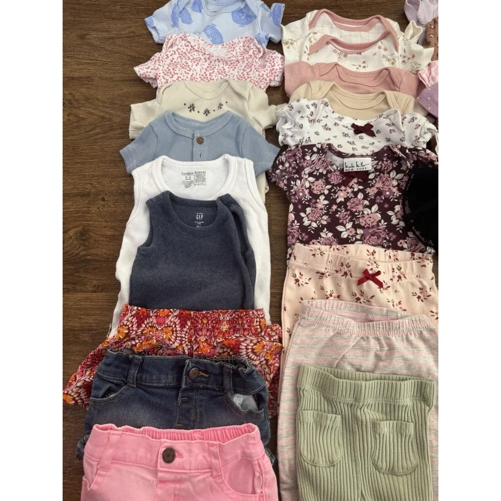Lot Of O-3 Months Baby Girl Summer Clothes 28pcs